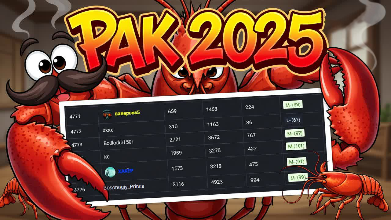 Рак месяца НОЯБРЬ 2025